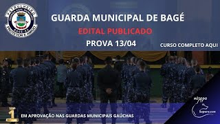 ANÁLISE EDITAL GUARDA MUNICIPAL DE BAGÉ RS [upl. by Lyrrehs]