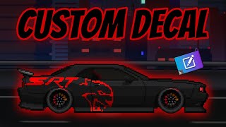 Dodge Challenger Custom Decal  Pixel Car Racer [upl. by Ludie]