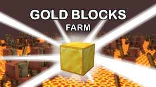 AUTOCRAFTING Gold Block Farm  Minecraft 121 [upl. by Bascomb997]