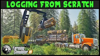 Big Boy Toys  Logging From Scratch 223  Farming Simulator 2019  FDR Logging [upl. by Annohsat390]