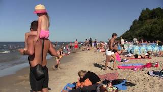 Jastrzębia Góra plaża deptak 2017 [upl. by Ellehsram]