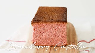 🍓Strawberry Castella Recipe🍓딸기 카스테라 [upl. by Quickman]