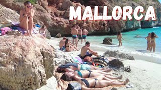 Beach walk  Mallorca MAJORCA  Caló des Moro 🏖️🇪🇸 July 2022 [upl. by Osborn696]