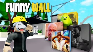 7 FUNNY WALL COSTUME In Brookhaven WID amp Accessories Name  Roblox [upl. by Melissa835]