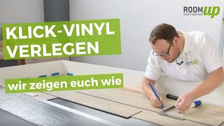 KlickVinylboden verlegen  wir zeigen Euch wie  Room Up [upl. by Nilesoj]