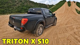 L200 TRITON X S10 FLEX NA DUNA DO FUTURO [upl. by Mutua]