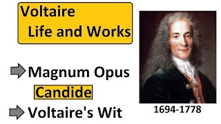 Voltaire Biography  Candide Summary english literature [upl. by Haramat]