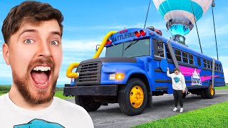 I Built MrBeast a Real Life Fortnite Battle Bus [upl. by Washington678]