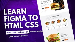 Learn HTML CSS step by step from Figma design To Html  with Live coding Project 001  Video 7 [upl. by Bolt136]