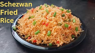 Schezwan fried rice recipe  शेजवान फ्राईड राईस रेसिपी  instant Schezwan fried rice recipe [upl. by Aeduj]