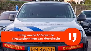 De EOD geeft uitleg over de vliegtuigbommen in Moordrecht die in november geruimd gaan worden [upl. by Annodahs]