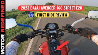 2023 Bajaj Avenger 160 Street E20 OBD2 BS6 Ride Review  On Road Price Mileage Features amp Exhaust [upl. by Morganica]