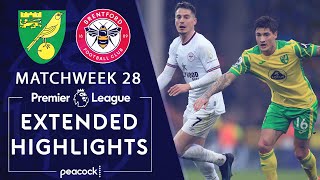 Norwich City v Brentford  PREMIER LEAGUE HIGHLIGHTS  352022  NBC Sports [upl. by Aicirtam]