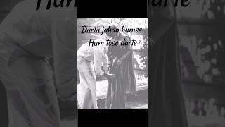 darta jahan humse hum tose darteLYRICSDagabaaz refemale versionyoutubeshorts shorts viral [upl. by Hannan]