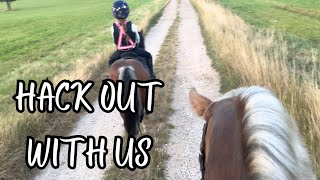 HACK OUT AROUND THE CROSS COUNTRY COURSE WITH US AND MaisyJohnsonRides [upl. by Yhpos]