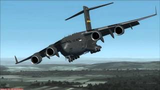 C17 Globemaster Landing Kassel [upl. by Mathia]