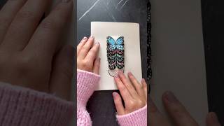 Waterfall card tutorial 💌💞🦋 diy craft cardmaking giftideas shorts [upl. by Alber]