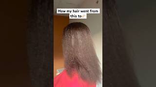 Journey to regrow my relaxed hair relaxedhair haircare haircaretips naturalhair short [upl. by Oihsoy]