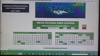 MEGA 12 DEZENAS FECHADA PARA QUADRAMEGA SENA [upl. by Ayocat170]