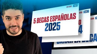 Las mejores becas españolas 2025 Omar Llerena [upl. by Aleahc]