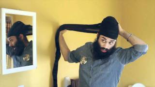 Babbus Pagh Tutorial How to Tie a Turban [upl. by Yesnnyl]