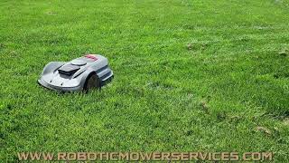 Sunseeker Orion X7 Wireless AllWheel Drive Robotic Lawn Mower Available From Robotic Mower Services [upl. by Kristian]