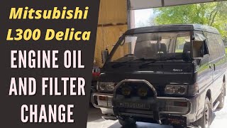 Mitsubishi L300 Delica Oil Change  Turbo Diesel [upl. by Groot684]