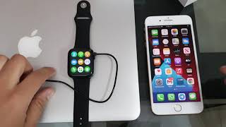 Guía  Cómo Configurar Smartwatch IWO W26 Series 6 desde cero en iPhone IOS [upl. by Htenywg]