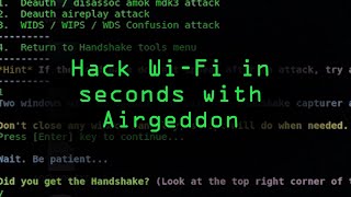 Hacking WiFi in Seconds with Airgeddon amp Parrot Security OS Tutorial [upl. by Ellehsar199]