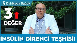 İNSÜLİN DİRENCİ TEŞHİSİ  EN ÖNEMLİ 3 DEĞER  5 Dakikada Sağlık [upl. by Rosabel]