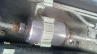 9698 Chevy CK pickup fuel filter replacement [upl. by Nonnahc86]