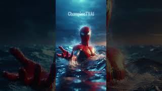 Spiderman Learned to Control Flames 😳 marvel dc avengers trendingshorts deadpool [upl. by Dlnaod]