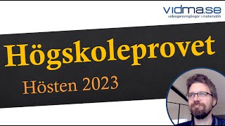 HÖGSKOLEPROVET HÖSTEN 2023 Båda kvantitativa provpassen [upl. by Umeh]