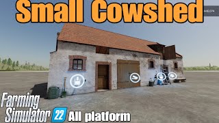 Small Cowshed  FS22 mod for all platforms [upl. by Nashom]