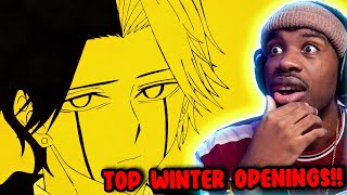 BANGERS AFTER BANGERS Top 40 Anime Openings of Winter 2024 Reaction [upl. by Selec]