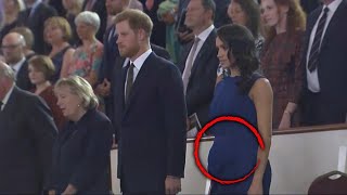 Meghan Markle Pregnancy Rumors Swirl After Ruffled Dress Photos [upl. by Aihsel]