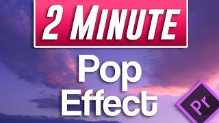 Premiere Pro CC  How to Create an ANIMATED Pop Up Effect for Image and Text [upl. by Ribaudo]