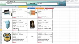 Filtrado avanzado con imagenes en Excel y Access  Sistema de Pedidos [upl. by Eisac893]