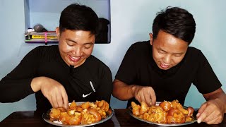 Pork leg Pickle Mukbang । Eating Pork Leg । बॅगुरको खुट्टा सॅग भात खाईयो है । Nepali Mukbang । [upl. by Naujtna]