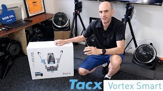 TACX Vortex Smart Trainer  Unboxing Building Ride Review [upl. by Aimehs]