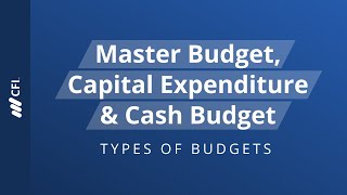 Master Budget Capital Expenditure amp Cash Budget  Types of Budgets [upl. by Aylmar]