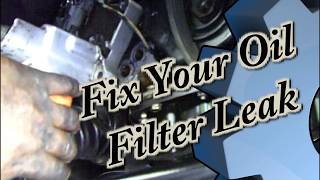 Fix Your Honda Oil Filter Leak [upl. by Baiel]