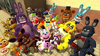 DESTROY My new ALL FNAF Security Breach ANIMATRONICS Boneworks VR Nights at Freddys 2 [upl. by Enhpad]