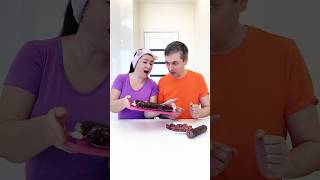 How to make Chocolate Sausage Dessert at home by Alex amp Ksyu [upl. by Nuncia33]