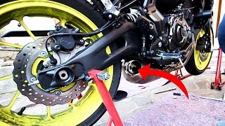 MODIFICA all AKRAPOVIC dell MT07 [upl. by Anwahsed]