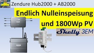 Zendure Hub2000 AB 2000 alle Details alle Funktionen Zendure SolarFlow Hub2000 AB2000 [upl. by Nedmac]