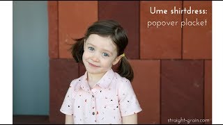 Ume pattern Popover placket [upl. by Idnyl]