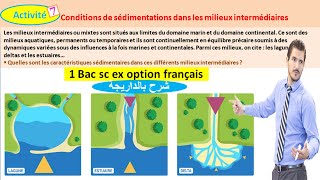 Conditions de sédimentations dans les milieux intermédiaires شرح بالداريجة [upl. by Enelrad]