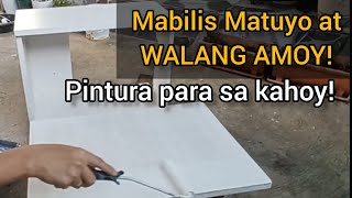 Building Washbasin Cabinet using Odorless Paint para sa Kahoy at Mabilis Matuyo [upl. by Coh610]