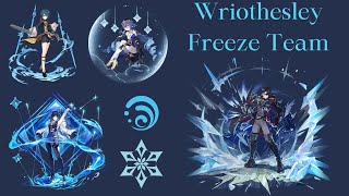 Wriothesley Spiral Abyss Floor 12 Freeze Team [upl. by Anhavas]